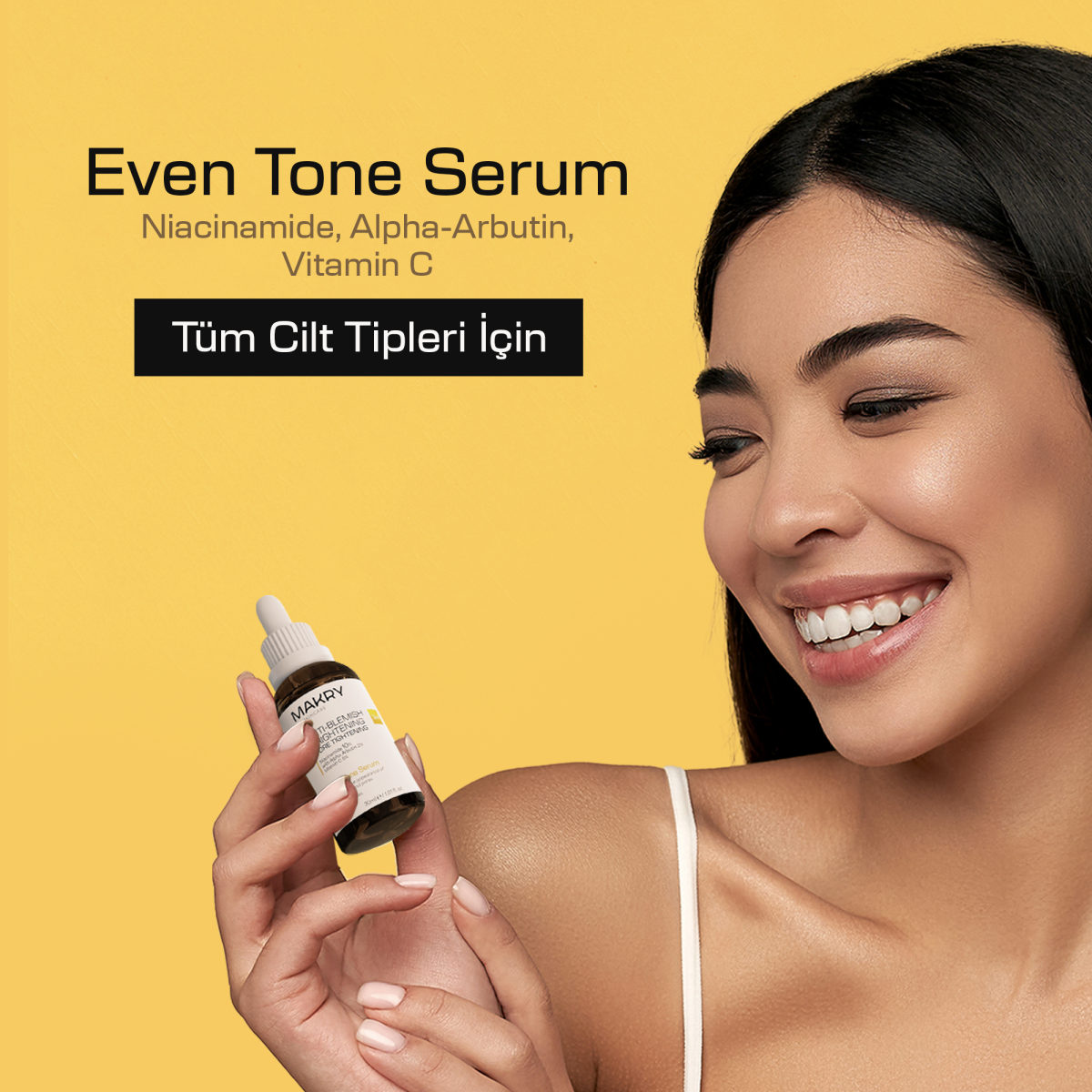 Leke Karşıtı, Aydınlatıcı ve Cilt Tonu Eşitleyici Cilt Bakım Serumu 30 ML (Arbutin, Vitamin C)